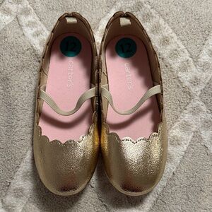 Carter's Shimmering Gold Kids Dress Shoes